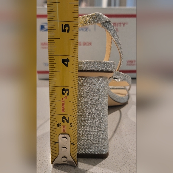 Jessica Simpson silver high heel shoes size 7M - Picture 7 of 7